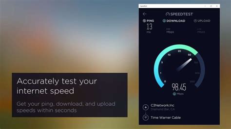 internet speed test windows 10